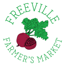 Freeville Farmers Market logo, drawing of beets
